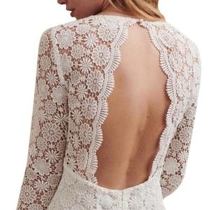 Sezane NWT Agnes Broderie Anglaise dress sz 12